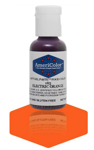 Gel Paste Food Coloring Electric Orange