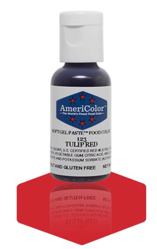 Gel Paste Food Coloring Tulip Red (no taste)