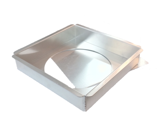 Square Cake Pan with Removable Bottom 10 x 10 x 2