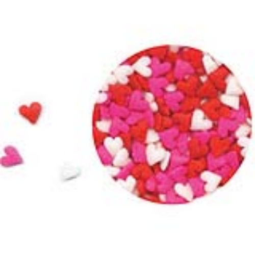 Sprinkles - Hearts: Red, White and Pink